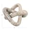 Hello Honey® 3.5" Beige Modern Decorative Marble Link Knot